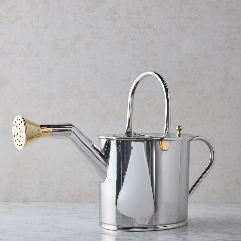 Stainless Steel & Brass Watering Can
