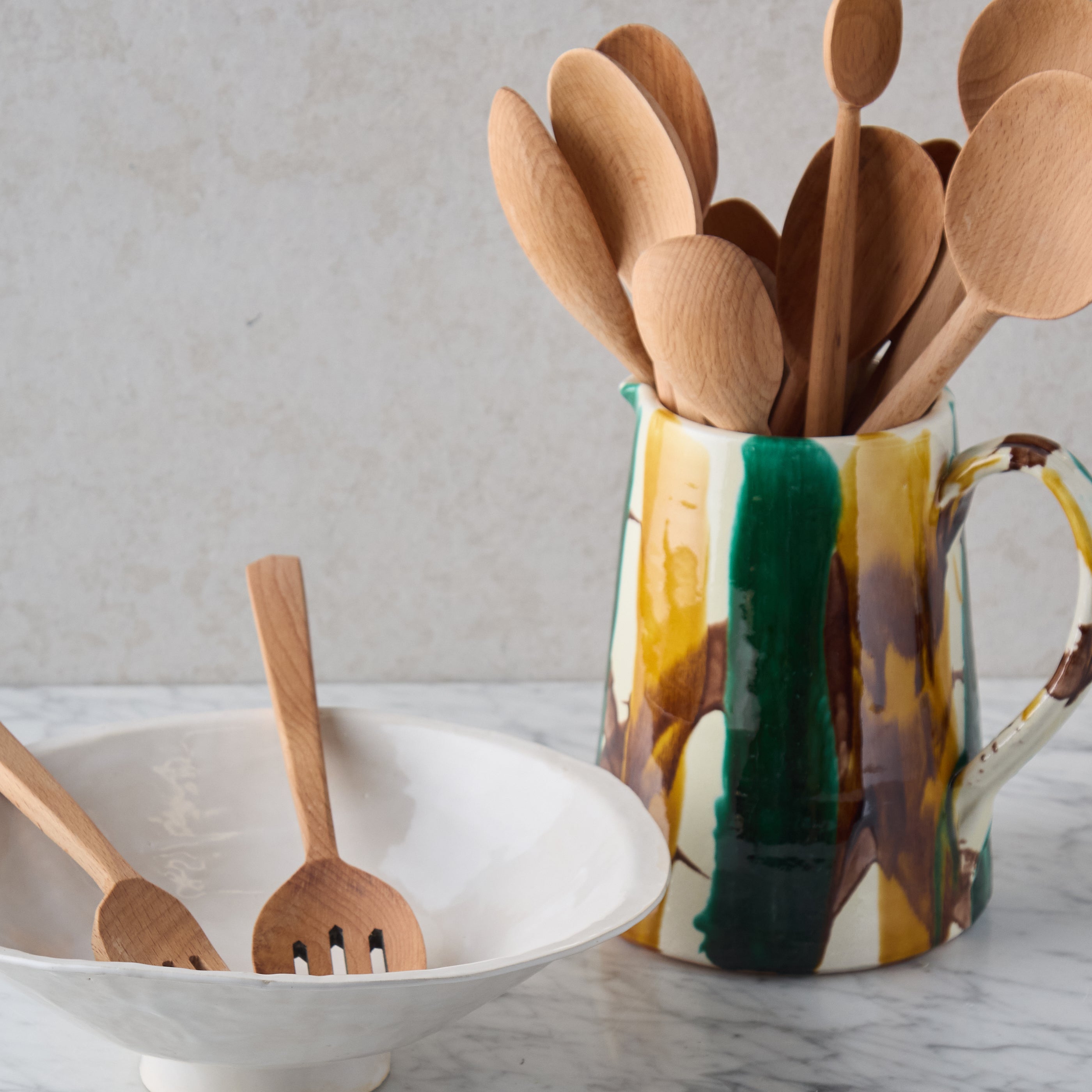 Baker's Dozen of Large Wooden Spoons