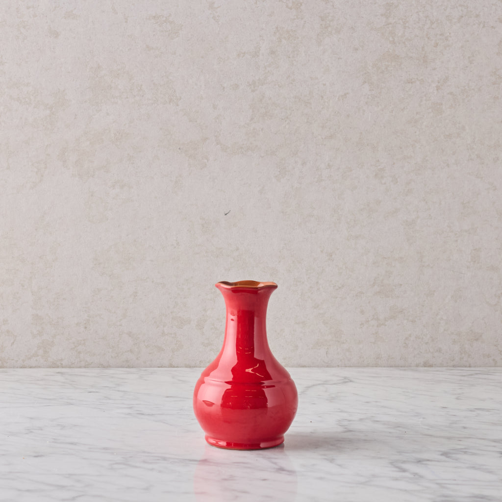 Glazed Terracotta Vase, Red