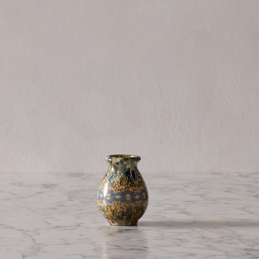 Jean Gerbino Mosaic Vase, Double Diamond