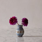 Jean Gerbino Mosaic Vase, Blue Cat's Eye
