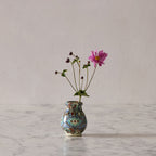 Jean Gerbino Small Mosaic Vase, Green Diamond