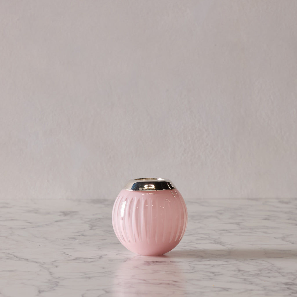 Medium Crystal & Sterling Match Striker, Pink Vertical Line