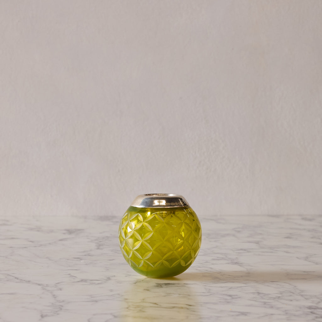Medium Crystal & Sterling Match Striker, Moss