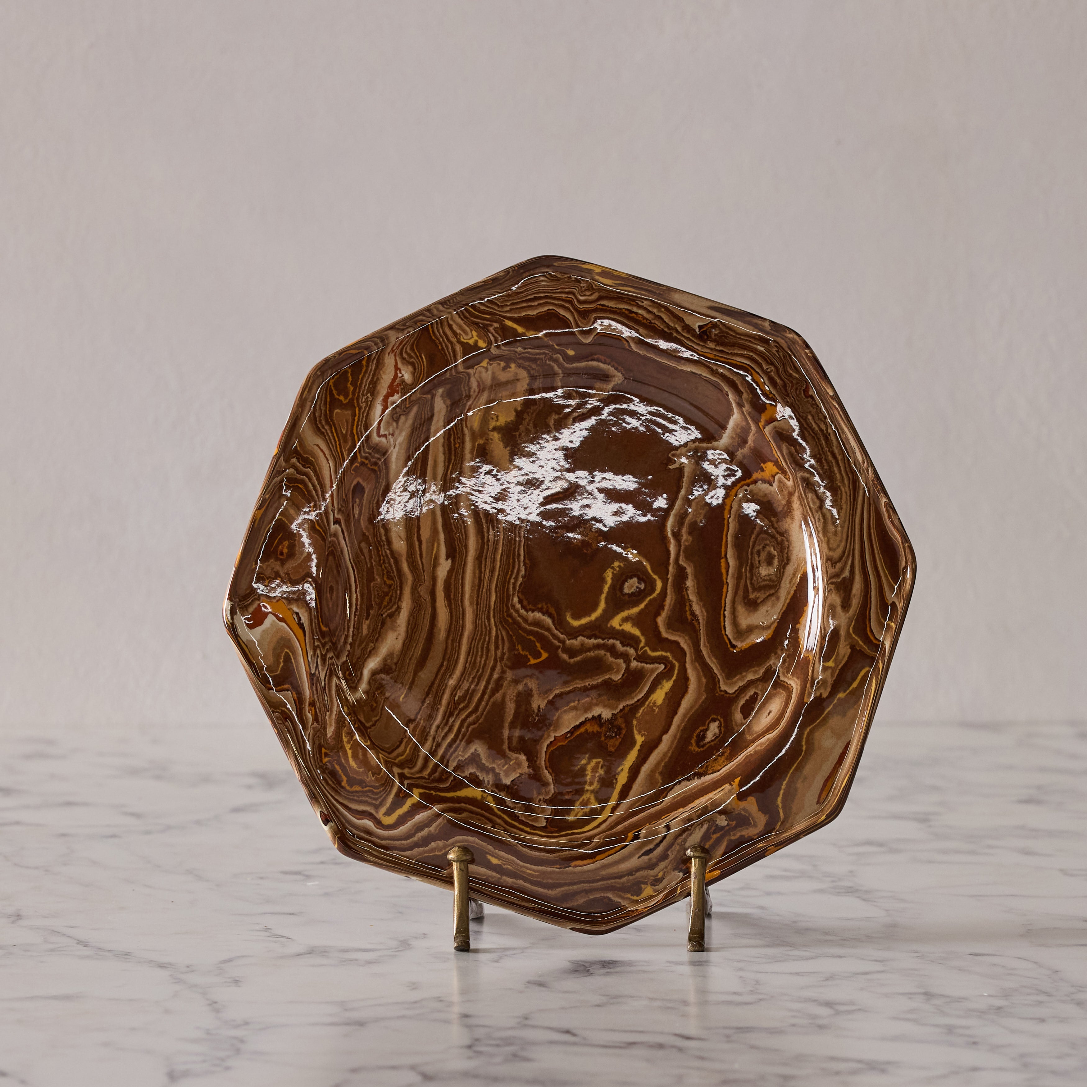 Terre Mêlée Dinner Plate, Brown
