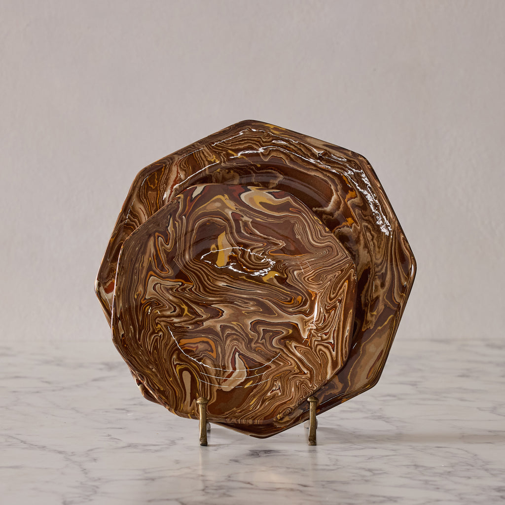 Terre Mêlée Dinner Plate, Brown