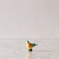 Baby Bird, Teal & Saffron