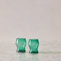 Set of 2 Green Goblets