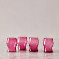 Set of 4 Rose Goblets
