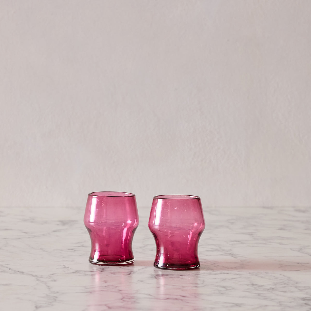 Set of 2 Rose Goblets