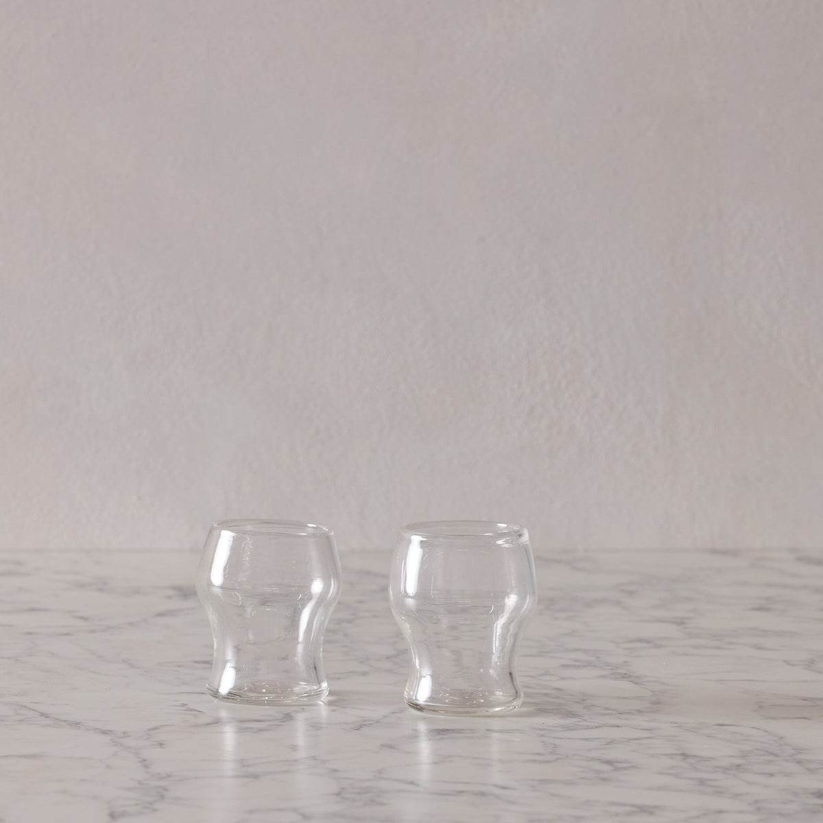 Set of 2 Clear Goblets