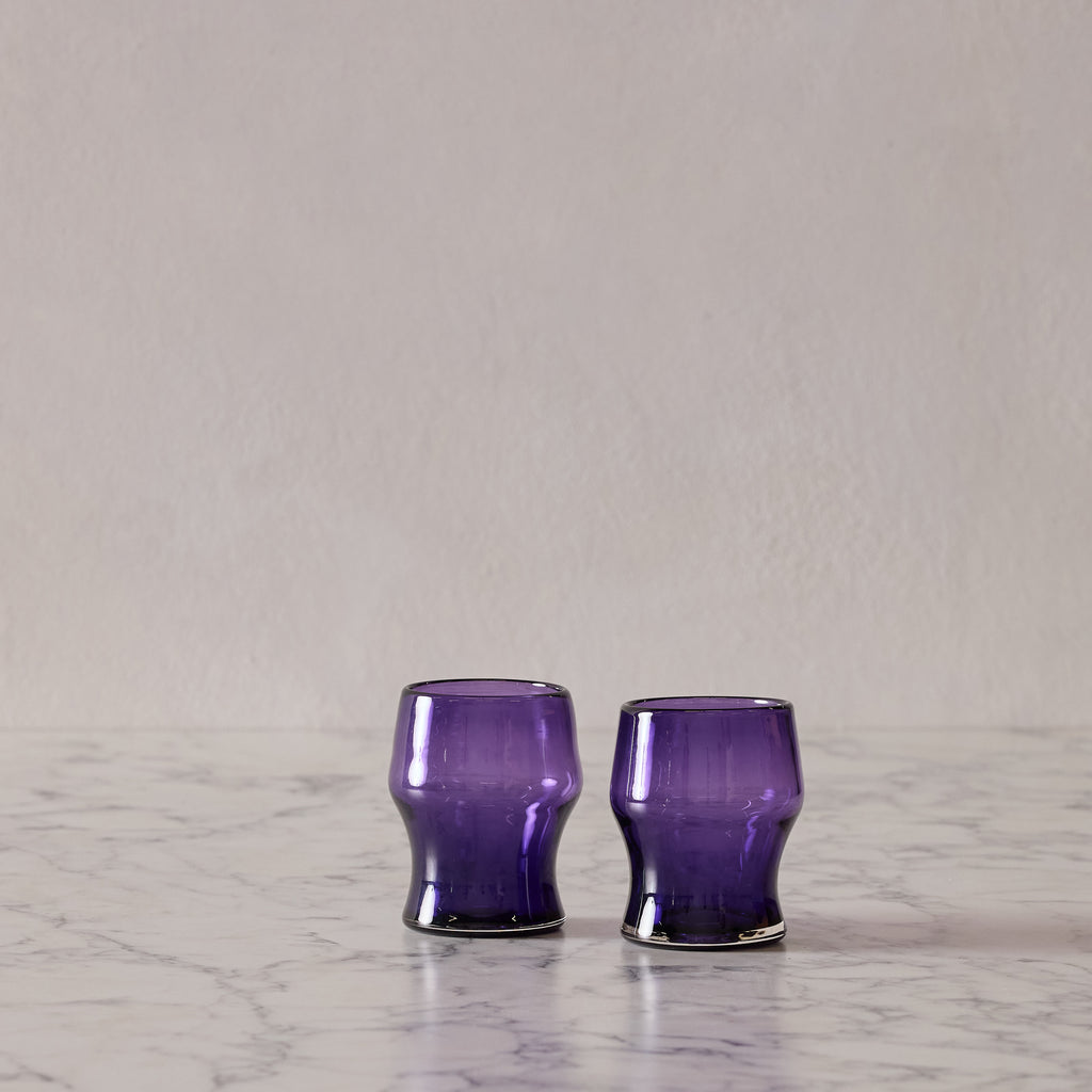 Set of 2 Amethyst Goblets
