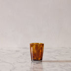 Hand-Blown Tortoiseshell Rocks Glass
