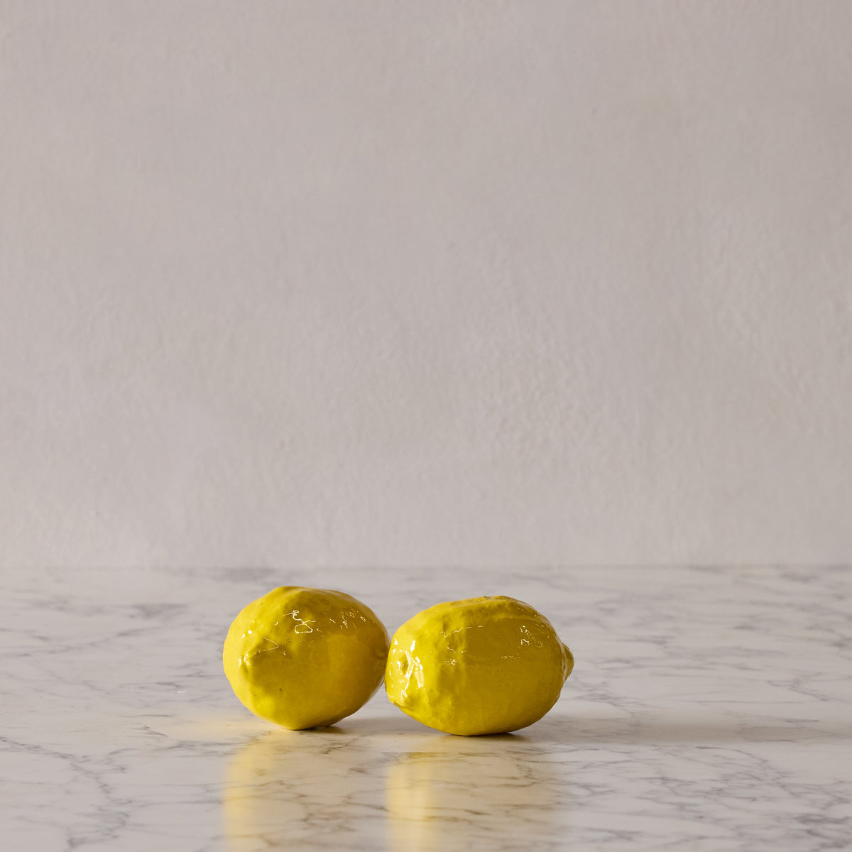 Hand Enameled Ceramic Lemon