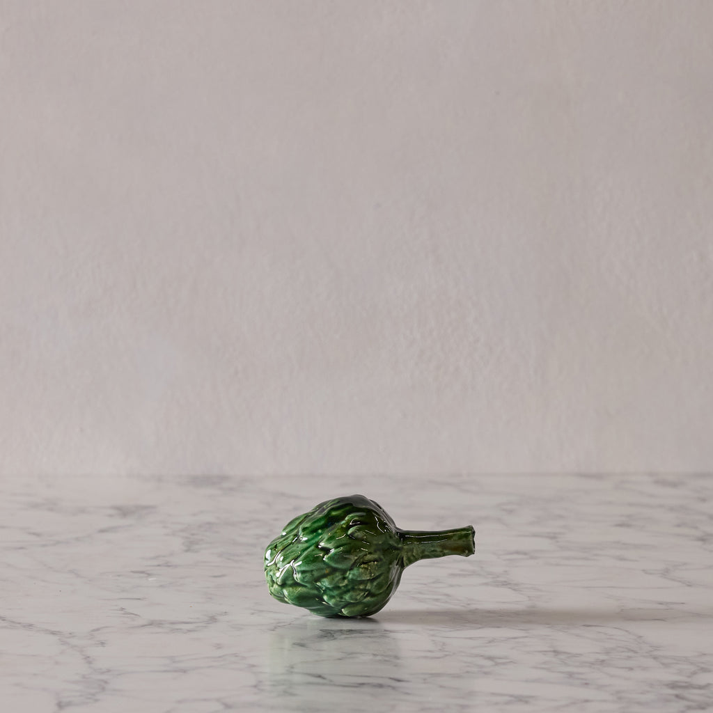 Hand Enameled Ceramic Artichoke
