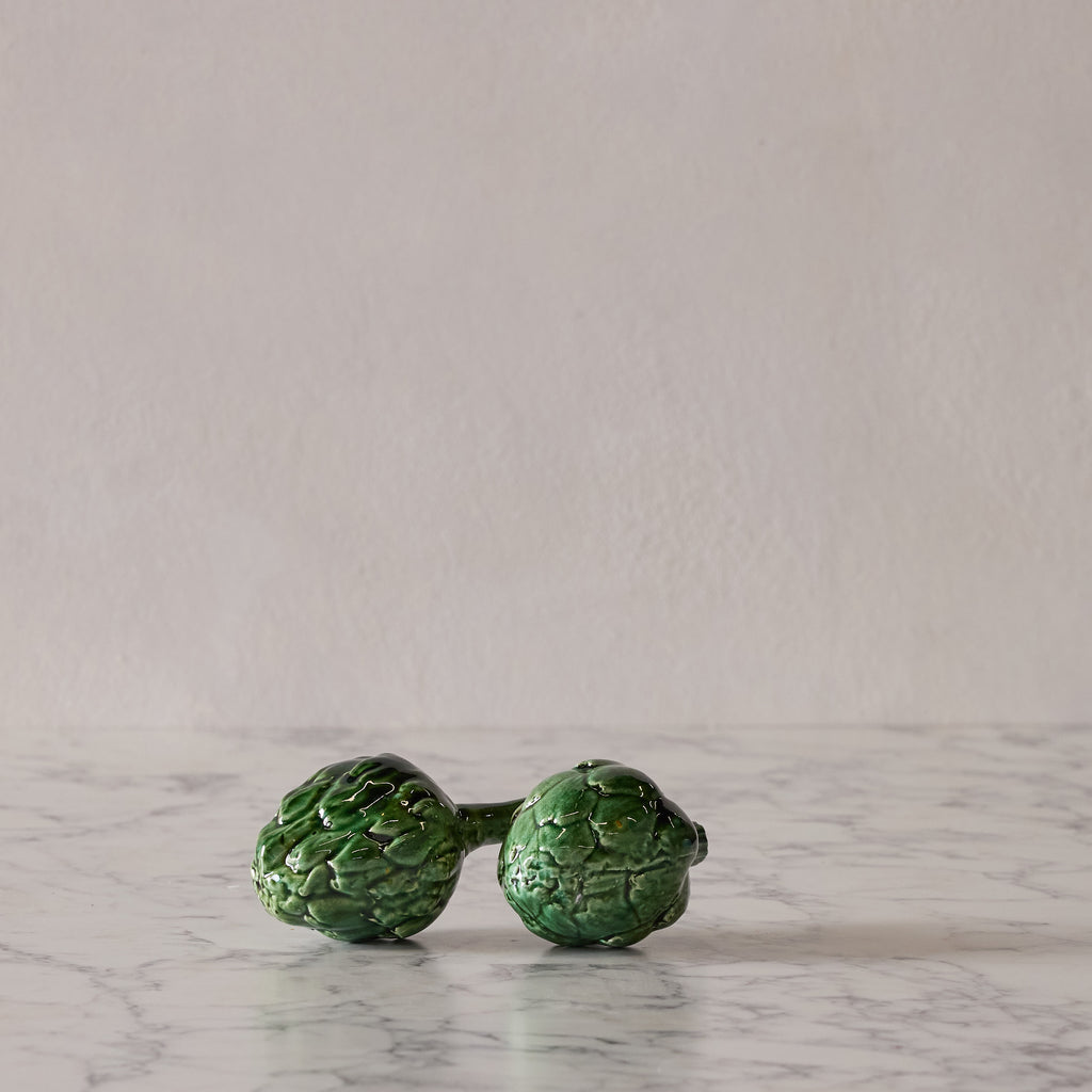 Hand Enameled Ceramic Artichoke