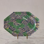 Terre Mêlée Small Octagonal Platter, Blue