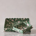 Marbled Scalloped Tray Set, Bubble Green & Pink