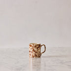 Splatterware Mug, Brown on Cream