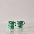 Splatterware Mug, Green on Green