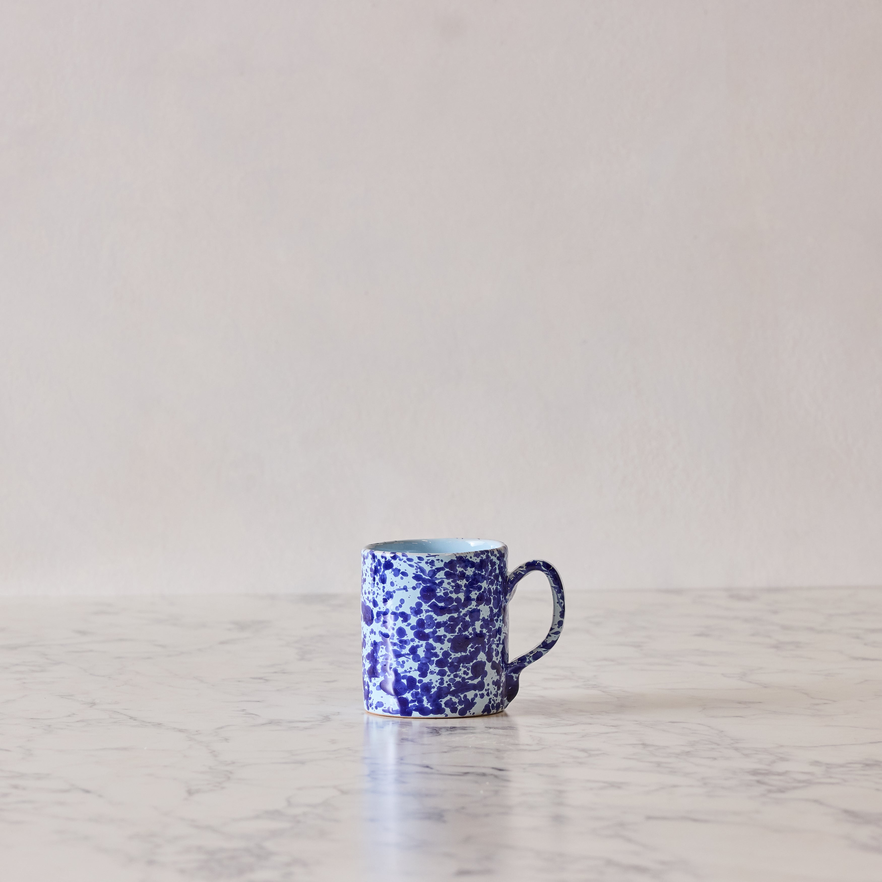Splatterware Mug, Blue on Blue