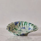 Terre Mêlée Shell Platter, Emerald & Cobalt