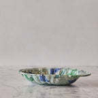 Terre Mêlée Shell Platter, Emerald & Cobalt