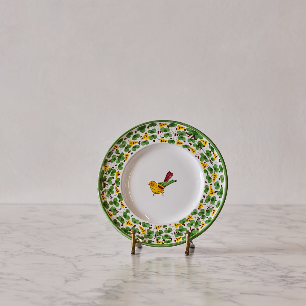 Arabesco Verde Deruta Salad Plate
