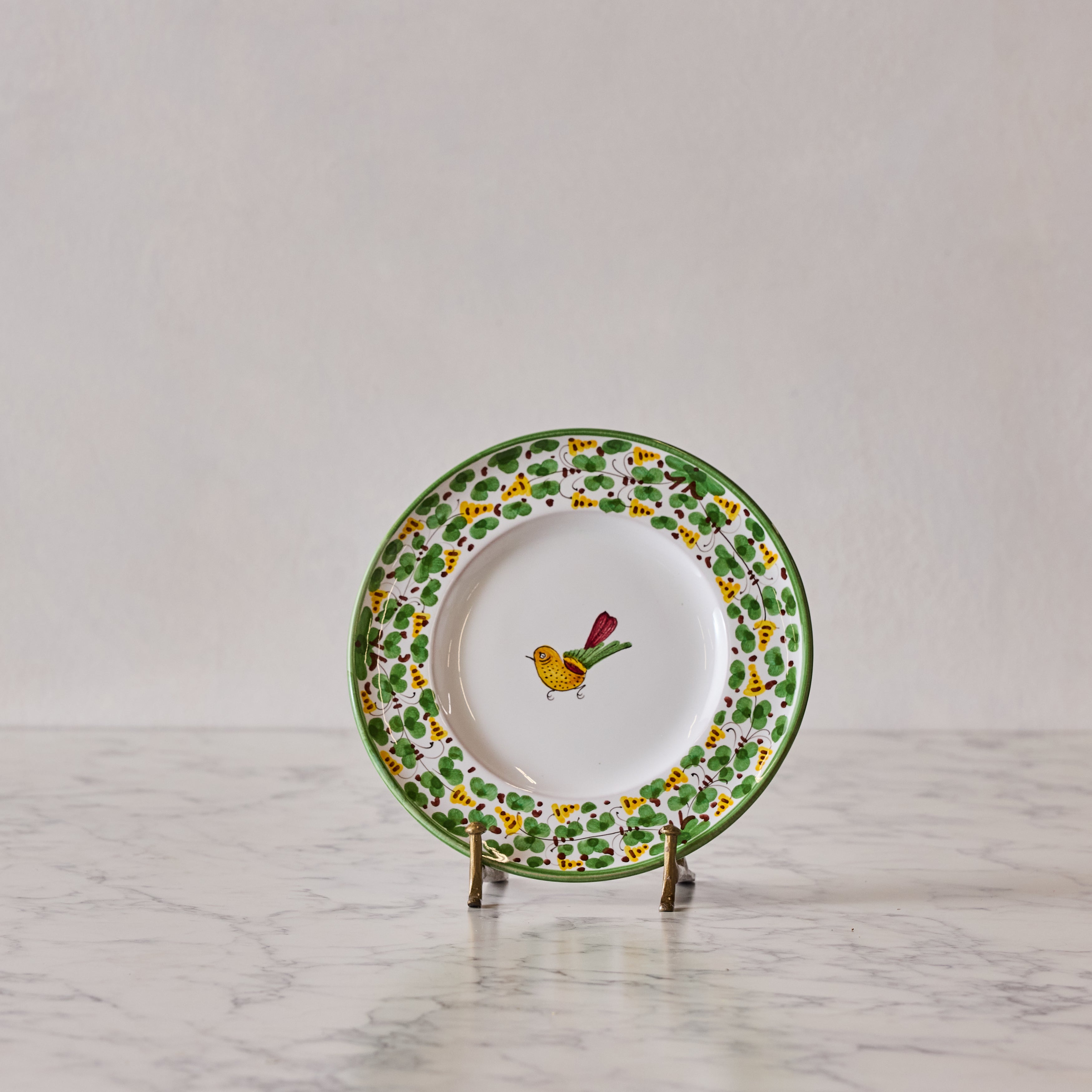 Arabesco Verde Deruta Salad Plate