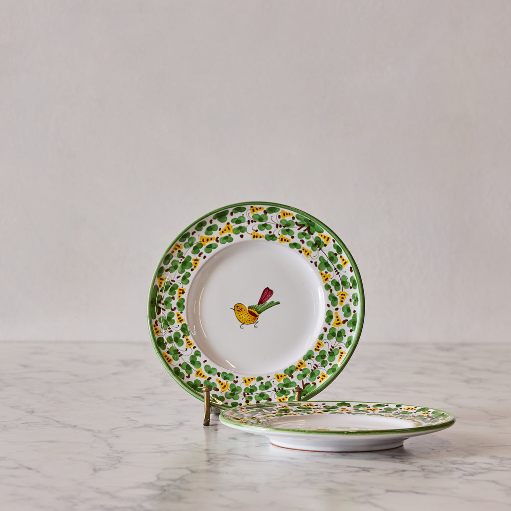 Arabesco Verde Deruta Salad Plate