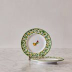 Arabesco Verde Deruta Salad Plate