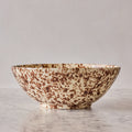 Splatterware Large Bowl, Cream & Brown