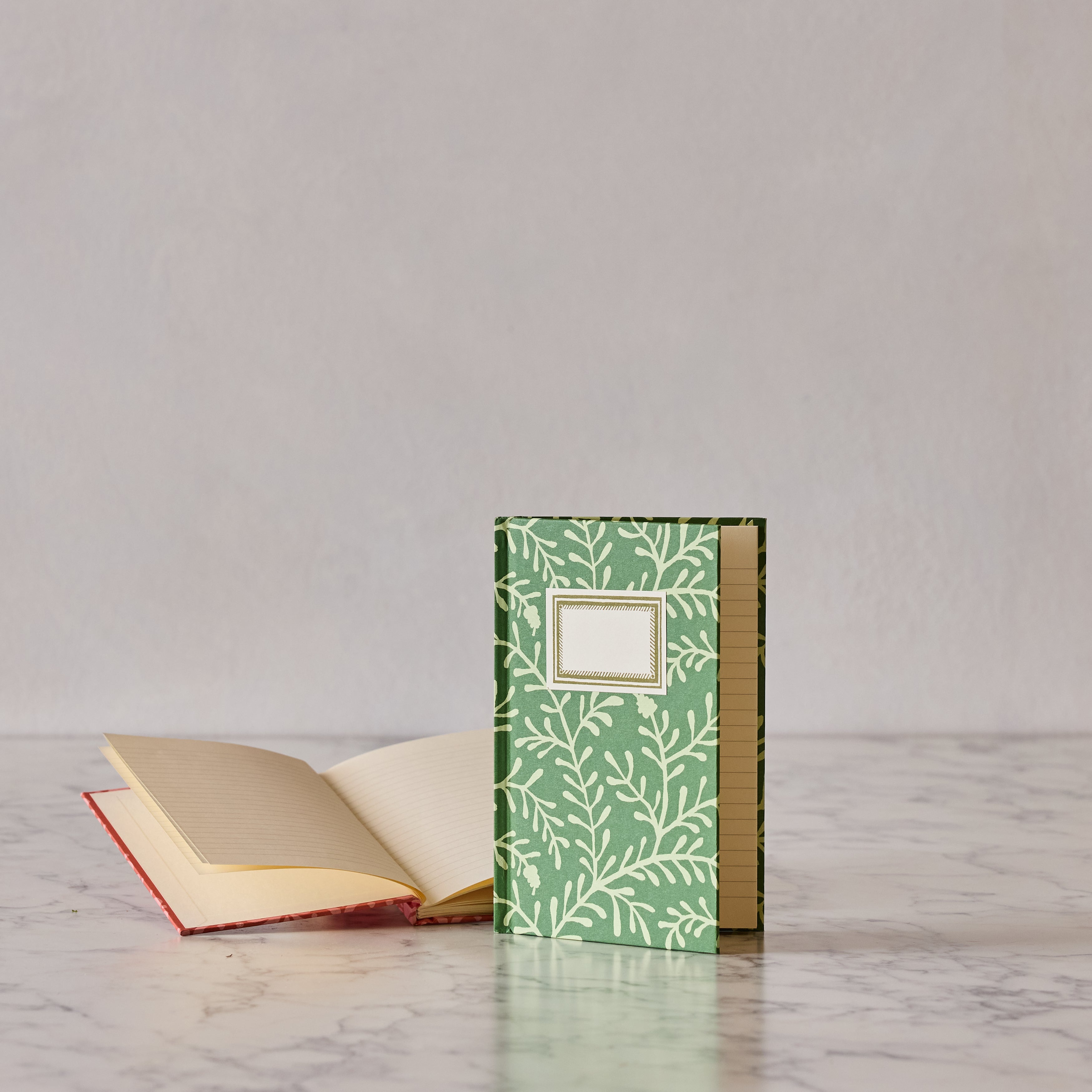 Hardback Notebook, Sprig Pea Green, Lined