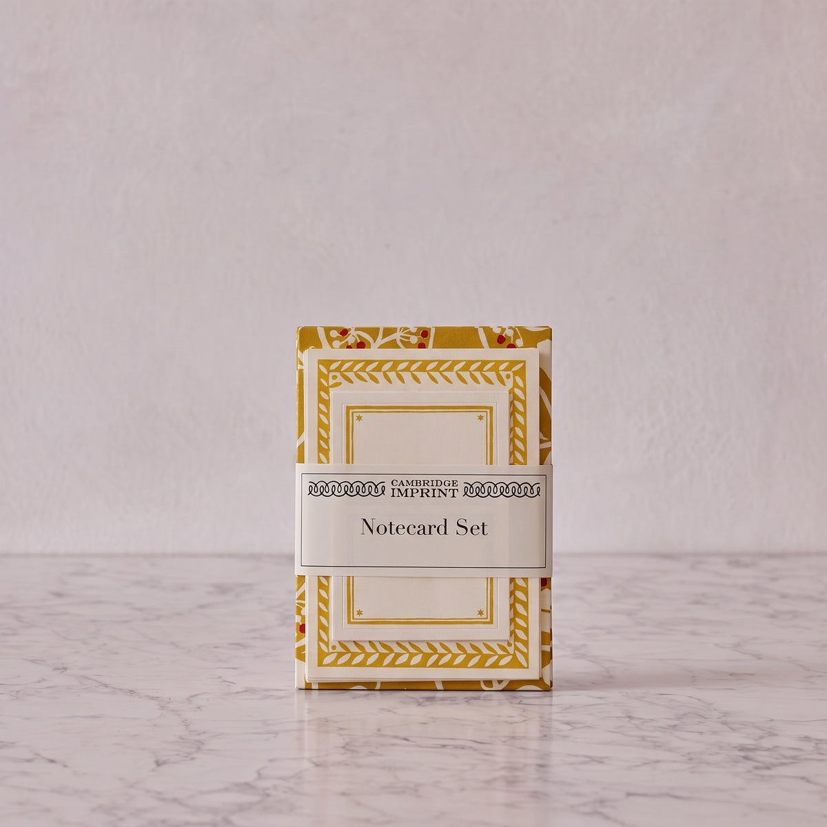 Set of Notecards and Envelopes Ivy Piccalilli and Cranberry
