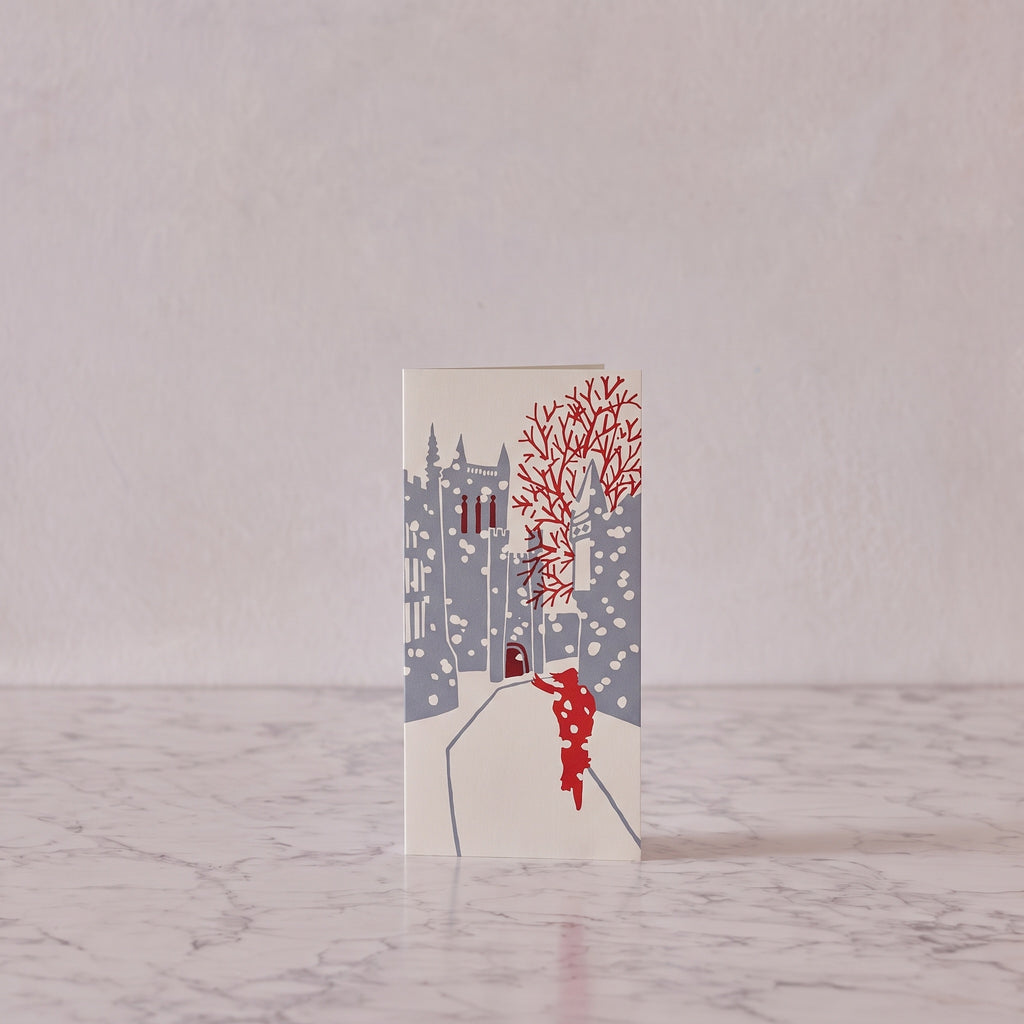 Long Notecards, Cambridge Winter, Set of 10