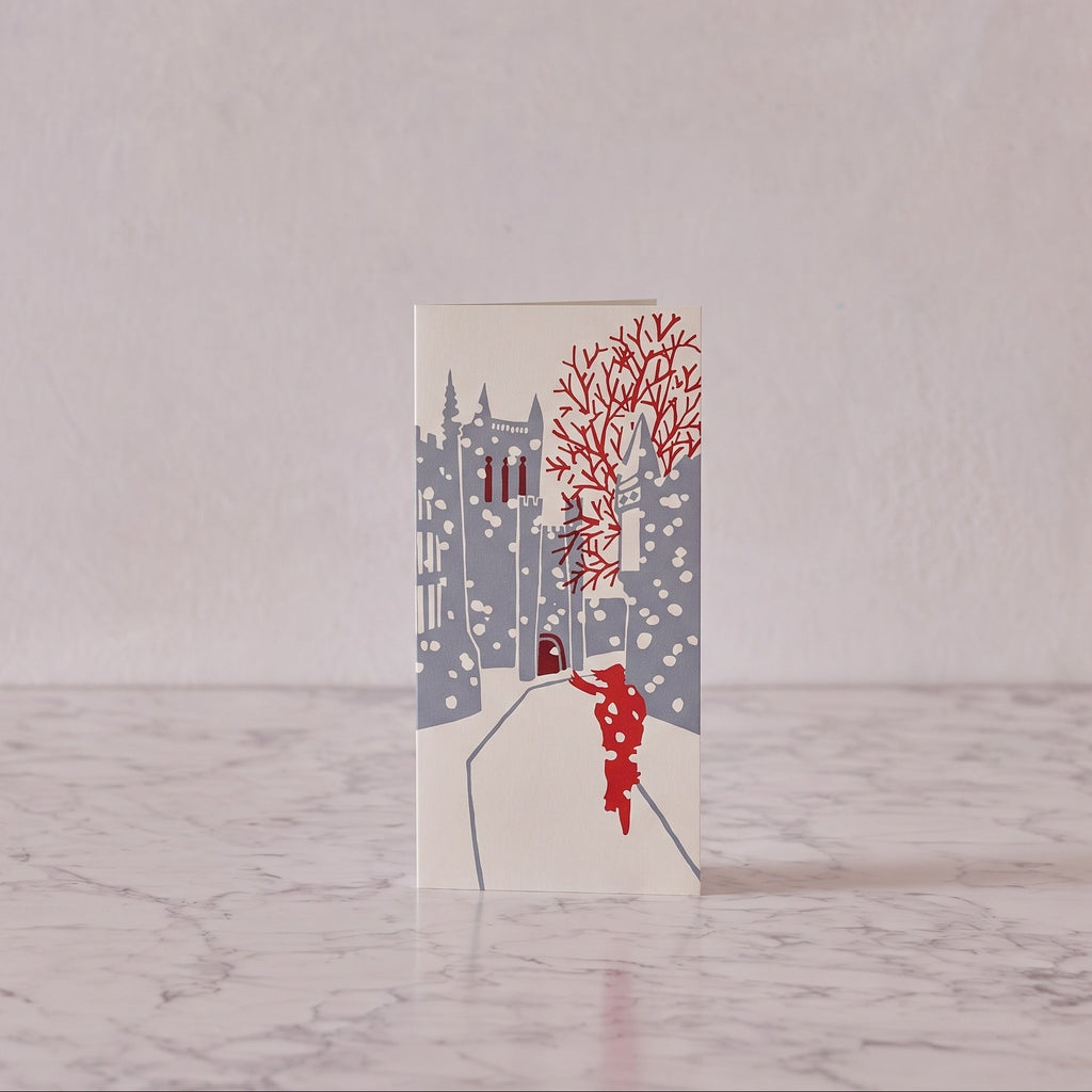 Long Notecards, Cambridge Winter, Set of 10