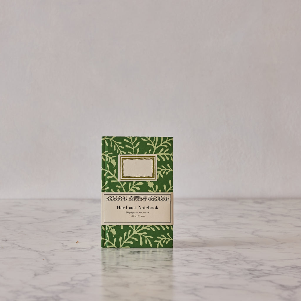 Hardback Notebook, Sprig Pea Green, Lined