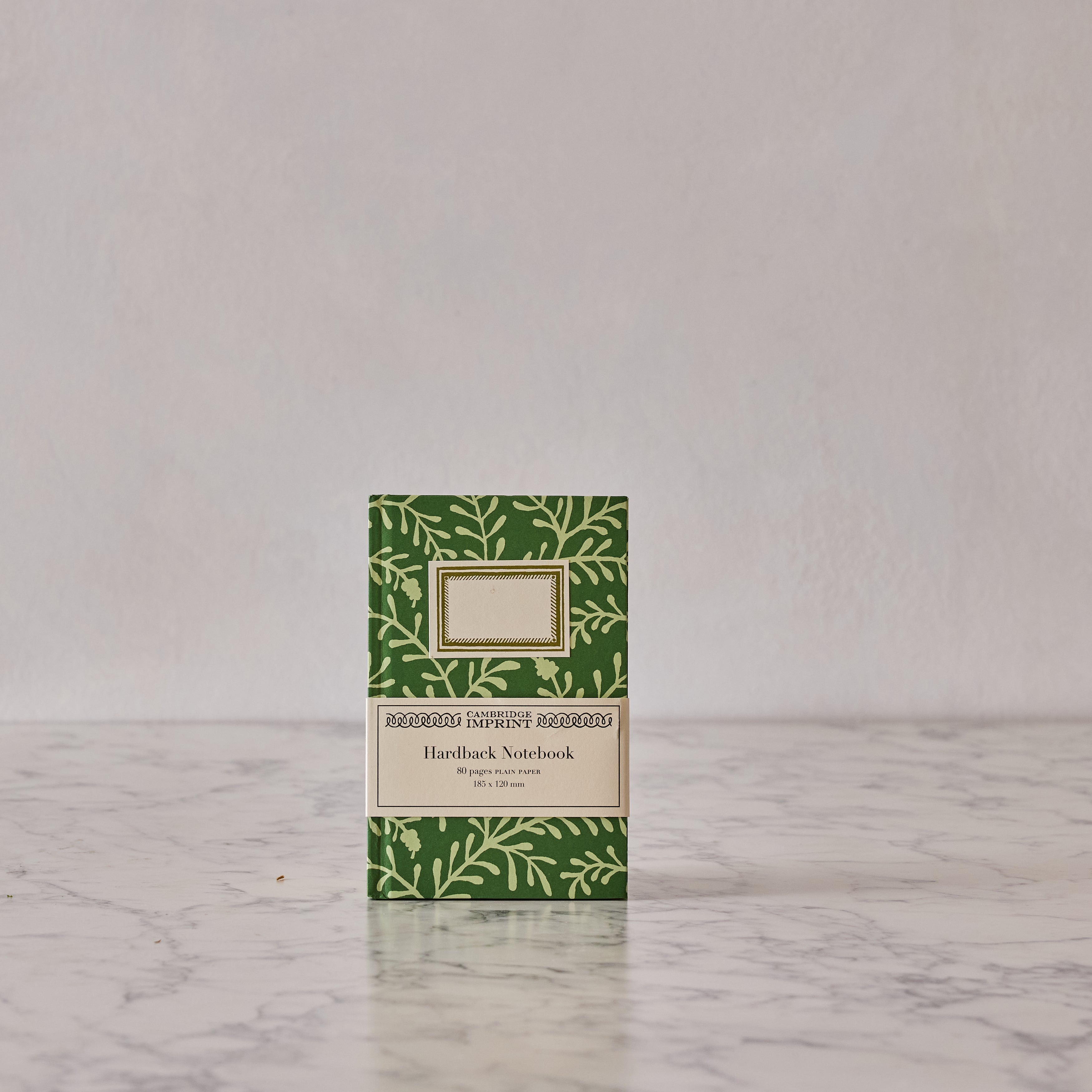 Hardback Notebook, Sprig Pea Green, Lined