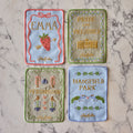 Set of Four Jane Austen Cocktail Napkins