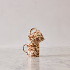 Splatterware Mug, Brown on Cream