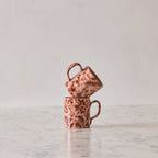 Splatterware Mug, Rose on Brown
