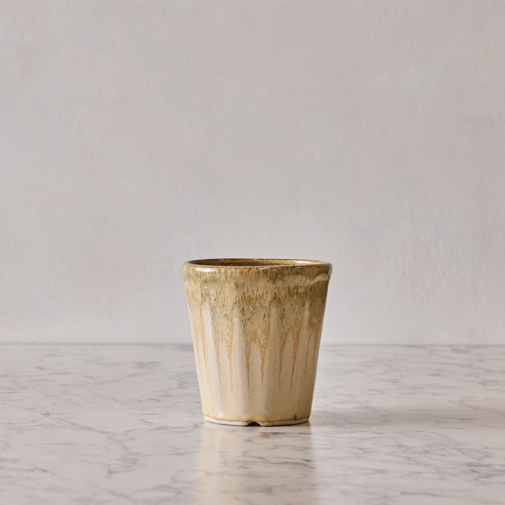 Glazed Ceramic Planter, Sand