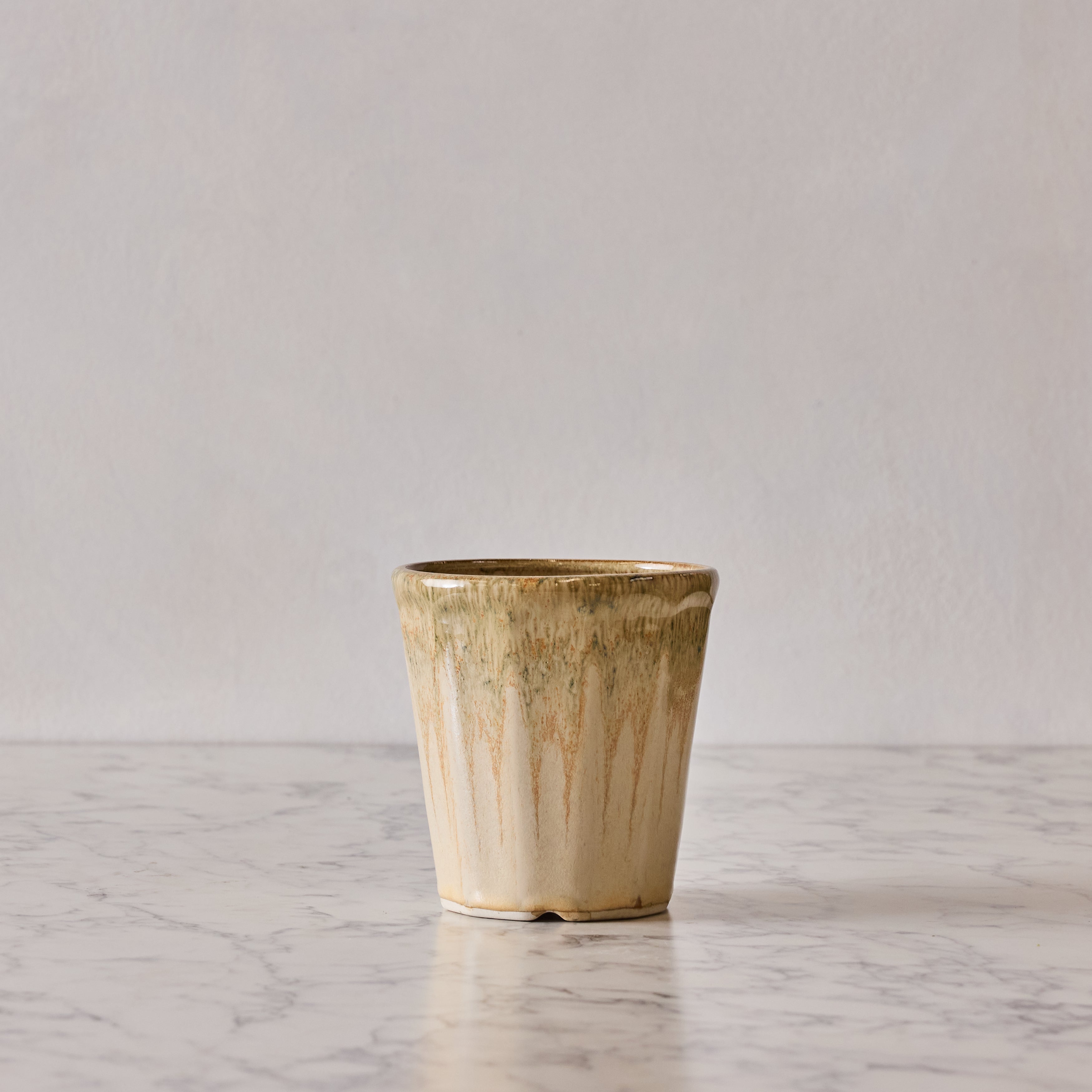 Glazed Ceramic Planter, Sand