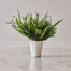 Glazed Ceramic Planter, White