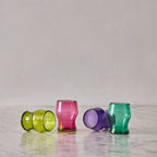 Set of 4 Gem-Colored Goblets