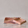 Marbled Scalloped Tray Set, Burnt Orange & Navy