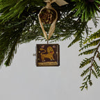 Golden Lion Locket Ornament