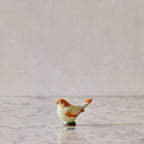 Medium Songbird, Orange & White