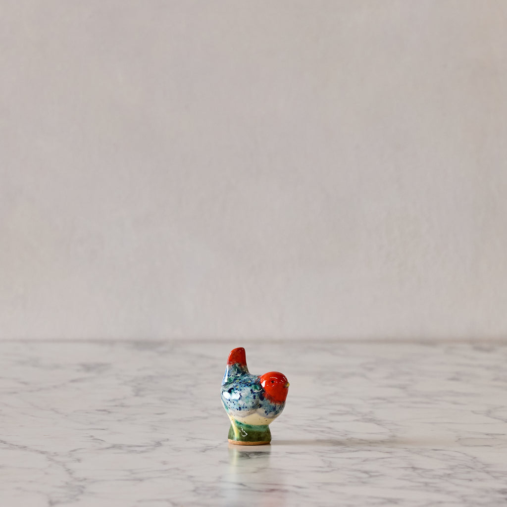 Baby Bird, Red & Blue Freckled