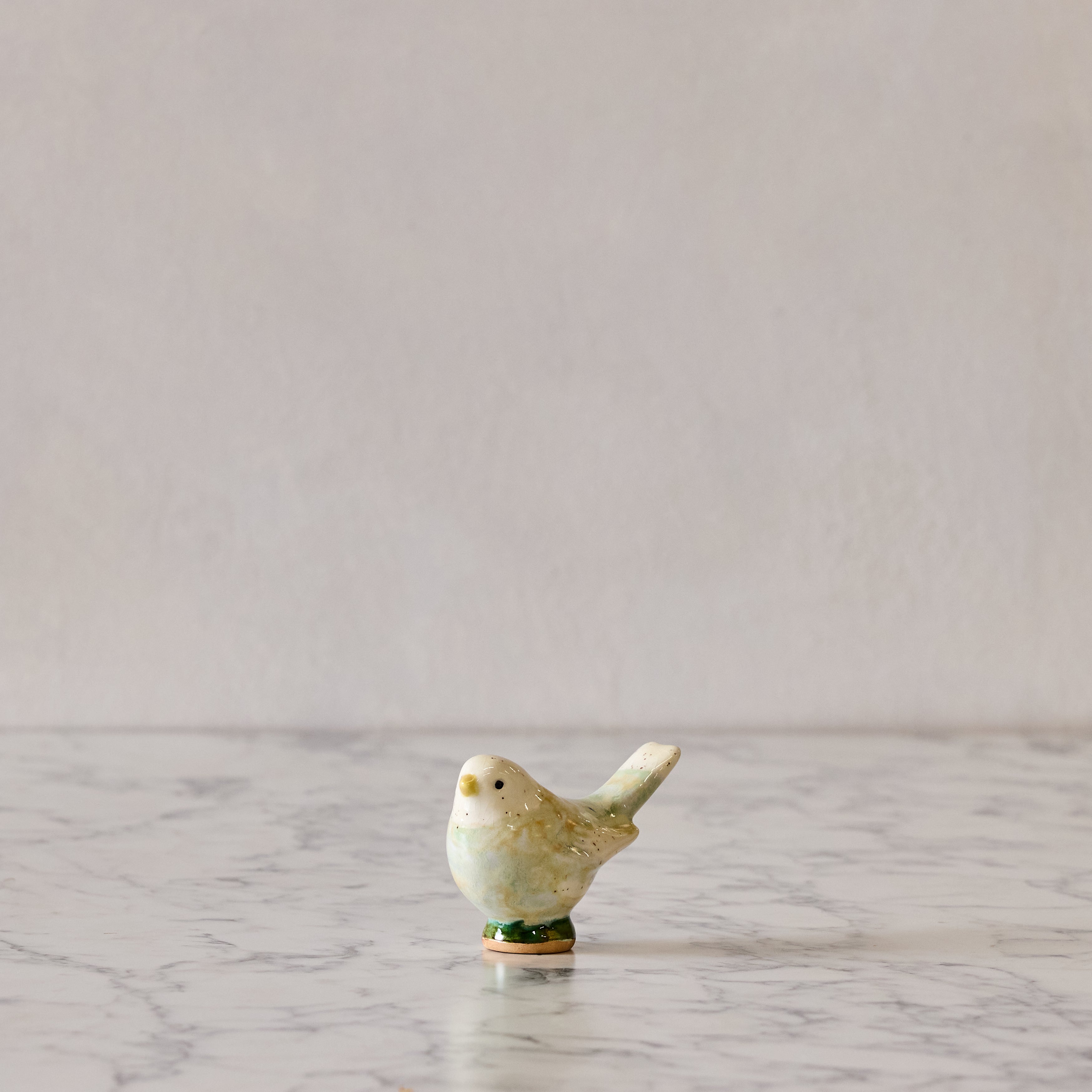 Medium Songbird, Cream & Celadon